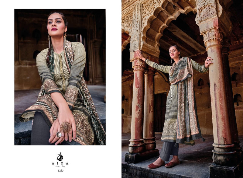 Aiqa Lifestyle Raika Pashmina With Beautiful Work Stylish Designer Pakistani Salwar Kameez