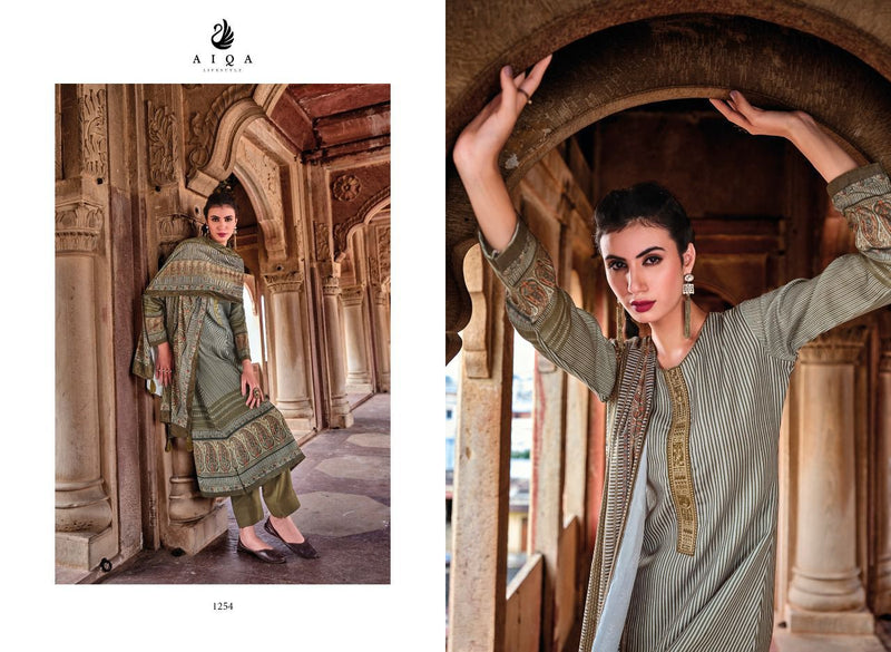 Aiqa Lifestyle Raika Pashmina With Beautiful Work Stylish Designer Pakistani Salwar Kameez