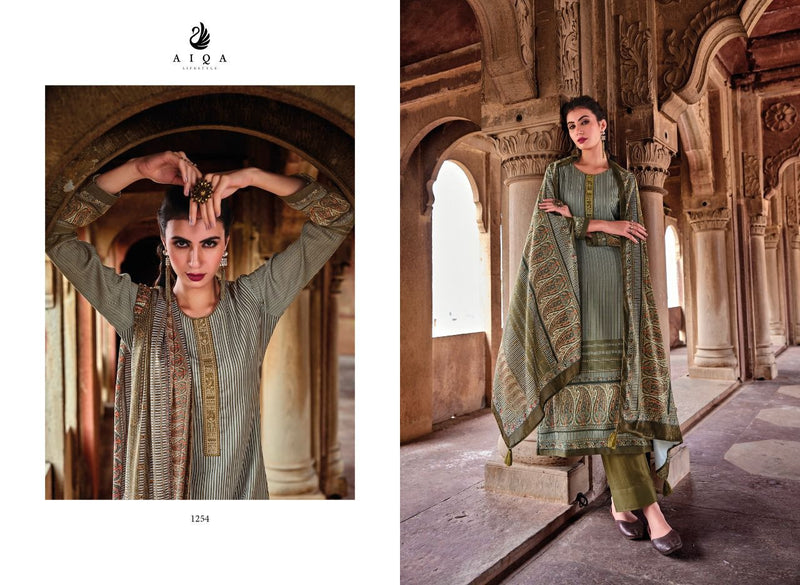 Aiqa Lifestyle Raika Pashmina With Beautiful Work Stylish Designer Pakistani Salwar Kameez