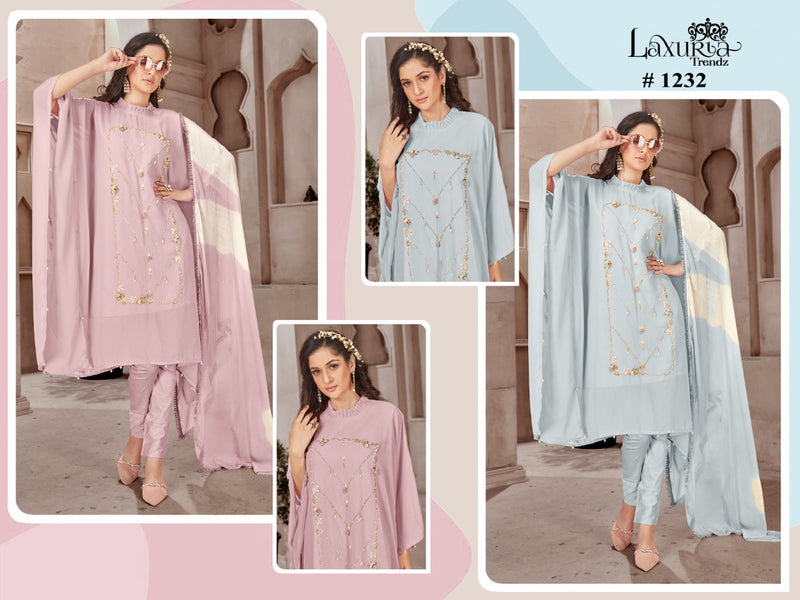 Laxuria Trendz Dno 1232 Georgette With Beautiful Heavy Embroidery Work Stylish Designer Pret Kurti