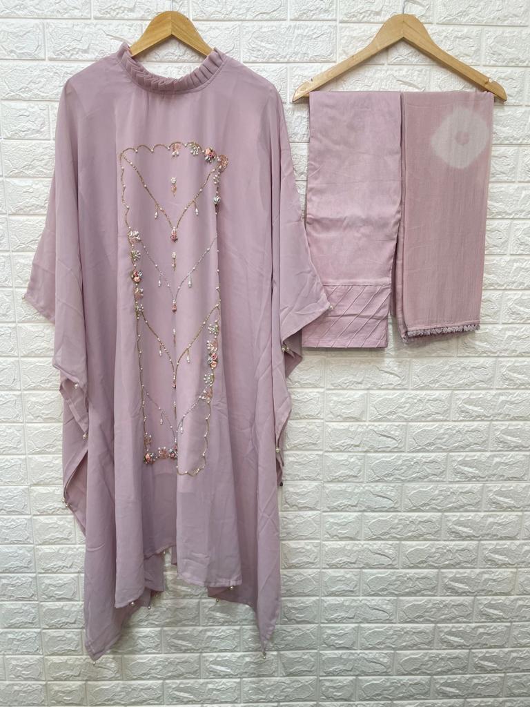 Laxuria Trendz Dno 1232 Georgette With Beautiful Heavy Embroidery Work Stylish Designer Pret Kurti