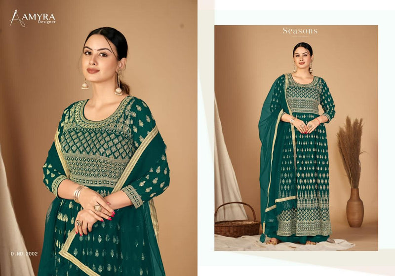 Aamyra Nayra Vol 02 Georgette With Heavy Embroidery Work Stylish Designer Festive Wear Long Gown