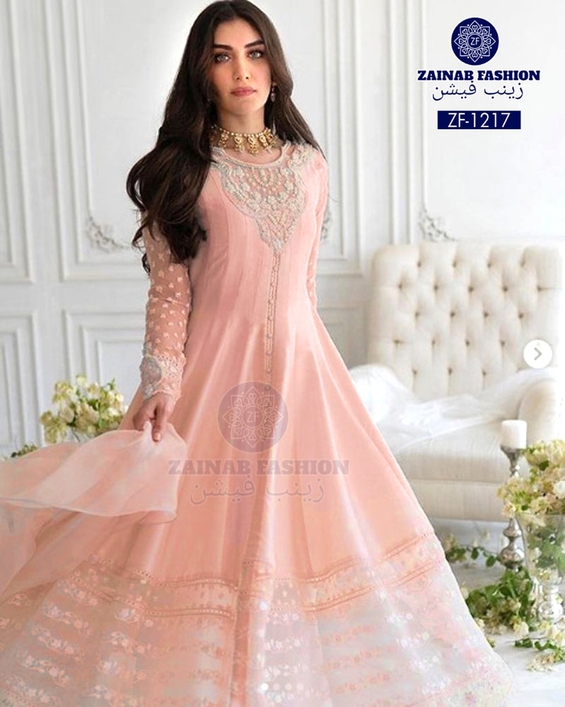 Zainab Fashion Dno Zf 1217 Georgette With Fancy Work Stylish Designer Party Wear Fancy Kurti