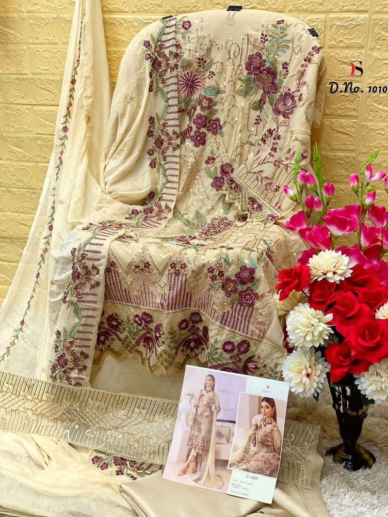Deepsy Suit Dno 1010 Georgette With Beautiful Embroidery Work Stylish Designer Pakistani Salwar Kameez