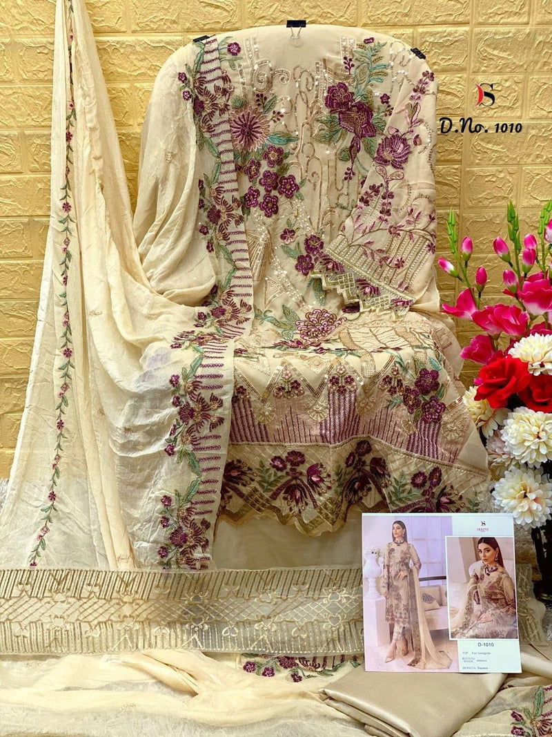 Deepsy Suit Dno 1010 Georgette With Beautiful Embroidery Work Stylish Designer Pakistani Salwar Kameez