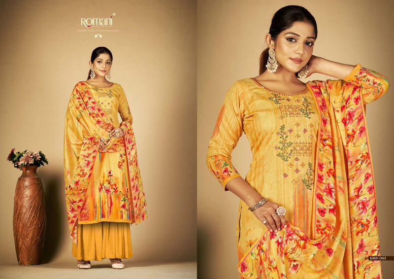 Romani Sabeena Pure Cotton With Heavy Embroidery Work Stylish Designer Casual Look Salwar Kameez