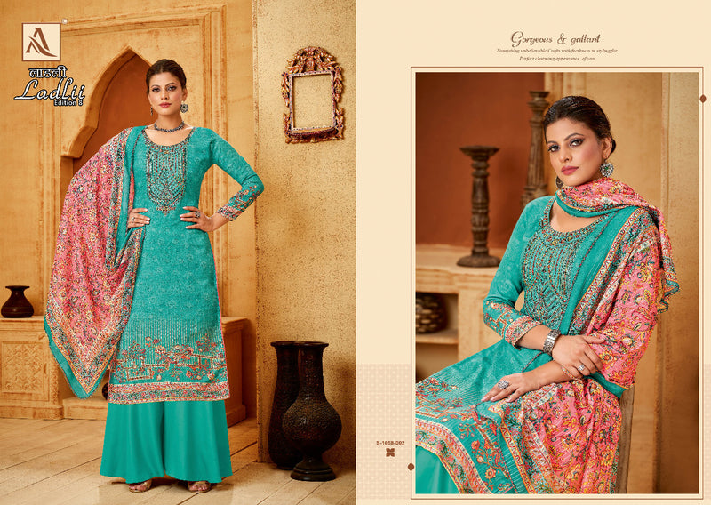 Alok Suit Ladlii Vol 2 Pure Cotton With Heavy Fancy Work Stylish Designer Casual Look Salwar Kameez
