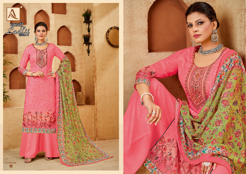 Alok Suit Ladlii Vol 2 Pure Cotton With Heavy Fancy Work Stylish Designer Casual Look Salwar Kameez