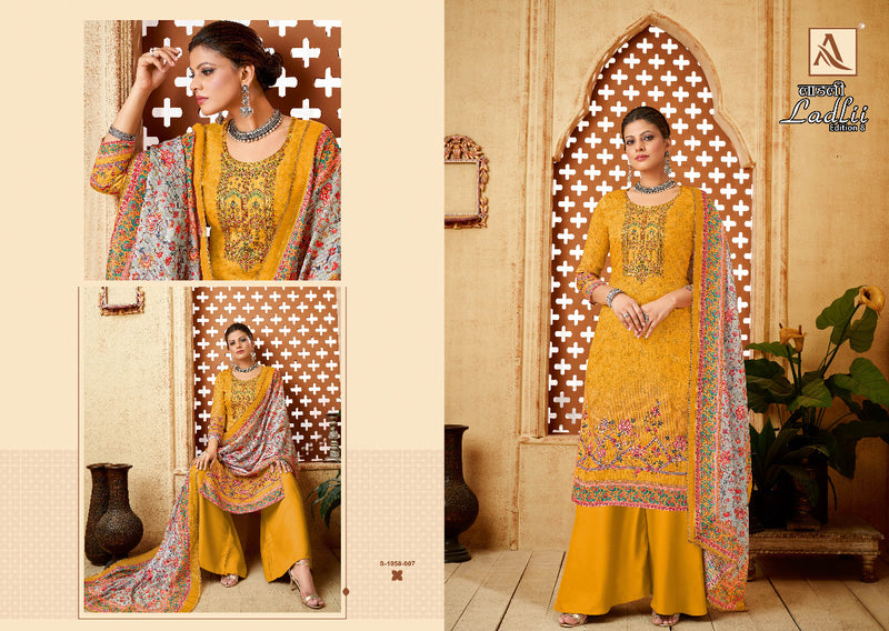 Alok Suit Ladlii Vol 2 Pure Cotton With Heavy Fancy Work Stylish Designer Casual Look Salwar Kameez