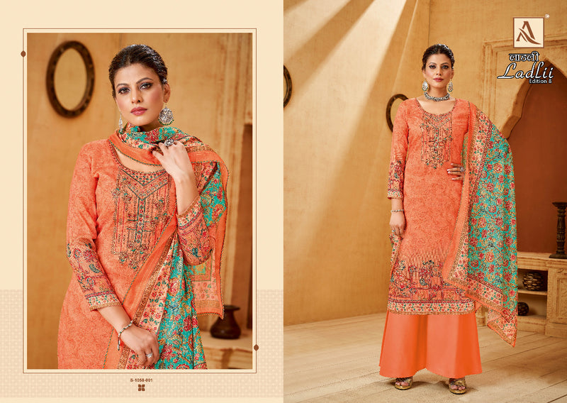 Alok Suit Ladlii Vol 2 Pure Cotton With Heavy Fancy Work Stylish Designer Casual Look Salwar Kameez