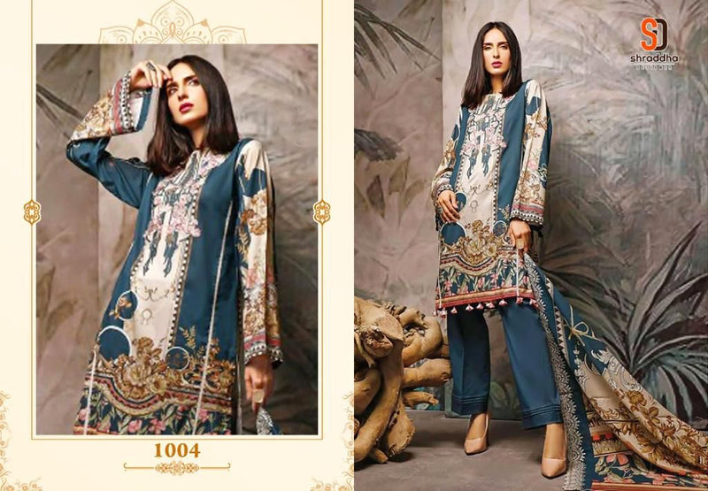 Sharaddha Designs Marjaan Pure Cotton With Beautiful Work Stylish Designer Pakistani Salwar Kameez