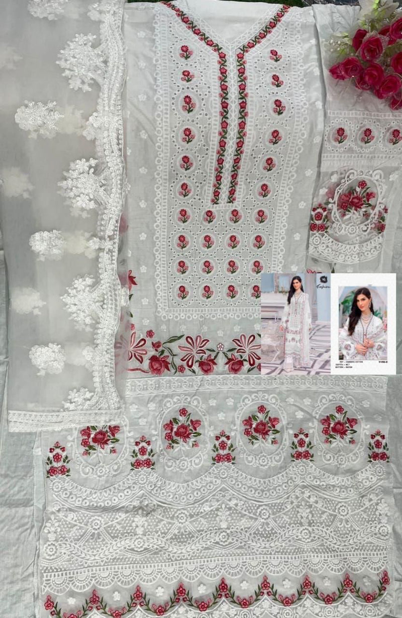 Vs Fashion Dno 1156 Pure Cotton With Heavy Work Stylish Designer Casual Look Fancy Salwar Kameez