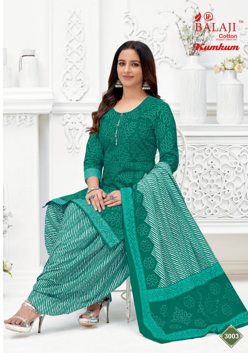 Balaji Kum Kum Vol 30 Pure Cotton With Beautiful Work Stylish Designer Casual Look Salwar Suit