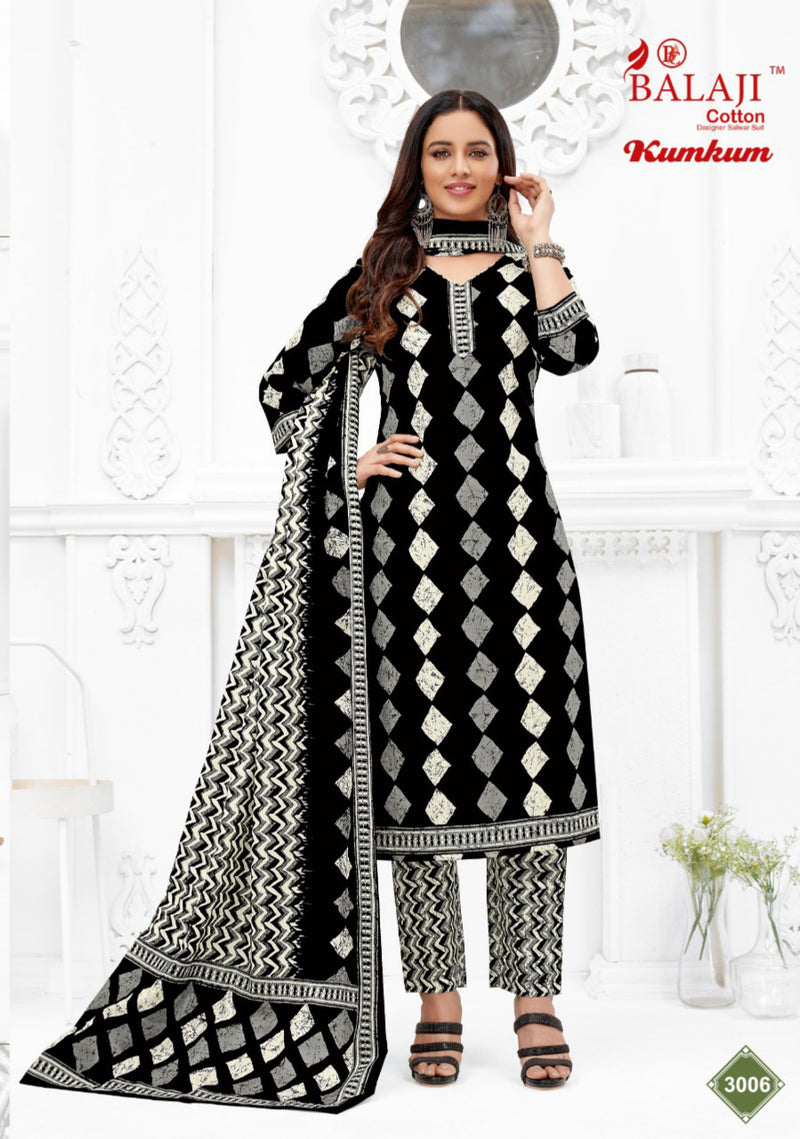 Balaji Kum Kum Vol 30 Pure Cotton With Beautiful Work Stylish Designer Casual Look Salwar Suit