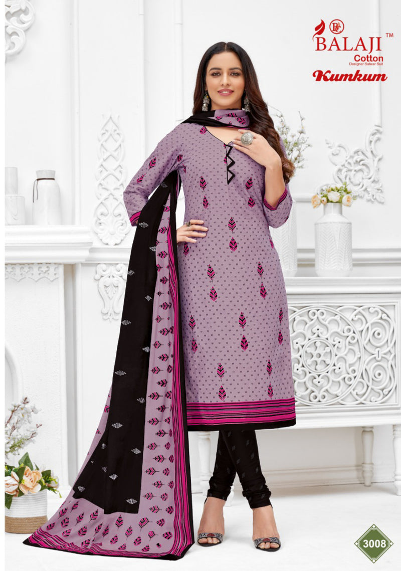 Balaji Kum Kum Vol 30 Pure Cotton With Beautiful Work Stylish Designer Casual Look Salwar Suit