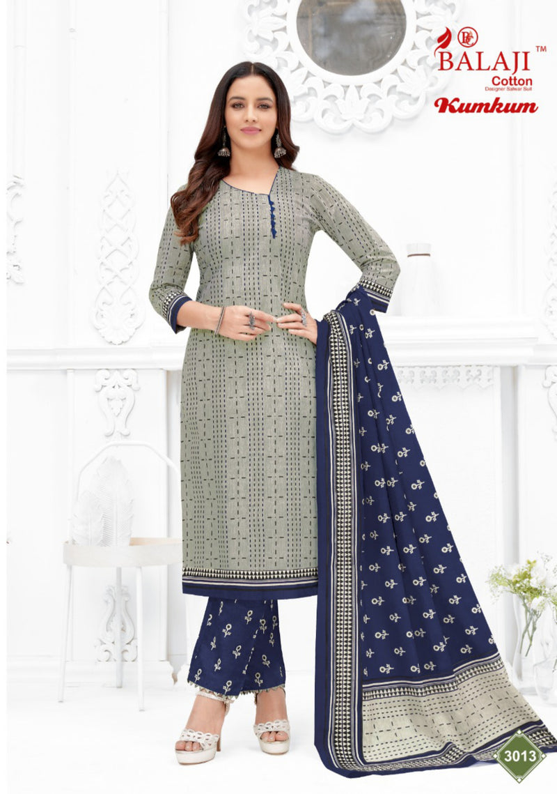 Balaji Kum Kum Vol 30 Pure Cotton With Beautiful Work Stylish Designer Casual Look Salwar Suit