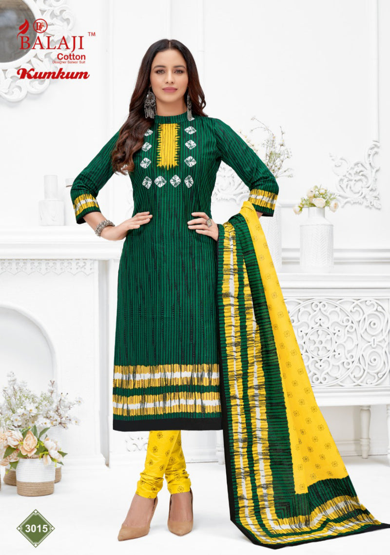 Balaji Kum Kum Vol 30 Pure Cotton With Beautiful Work Stylish Designer Casual Look Salwar Suit