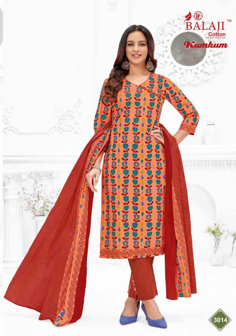 Balaji Kum Kum Vol 30 Pure Cotton With Beautiful Work Stylish Designer Casual Look Salwar Suit