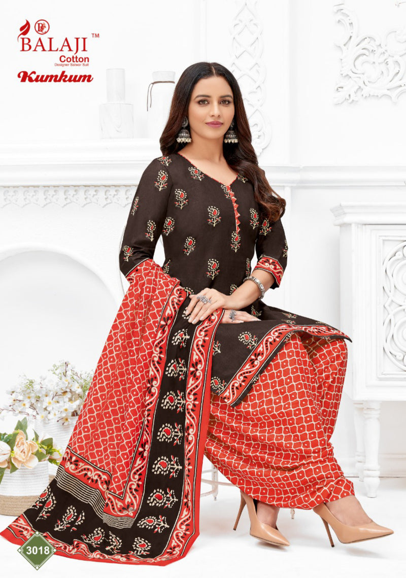 Balaji Kum Kum Vol 30 Pure Cotton With Beautiful Work Stylish Designer Casual Look Salwar Suit