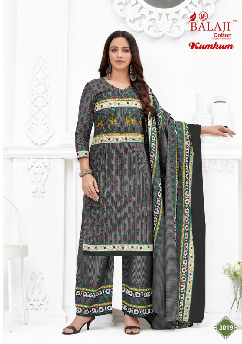 Balaji Kum Kum Vol 30 Pure Cotton With Beautiful Work Stylish Designer Casual Look Salwar Suit