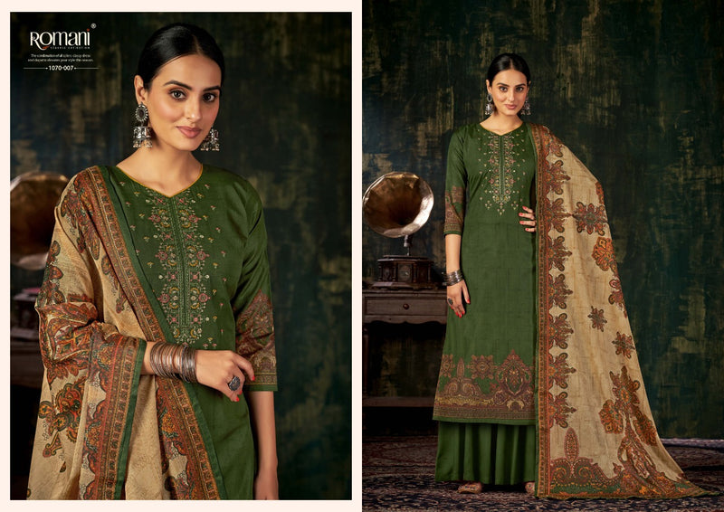 Romani Mareena Pure Cotton With Heavy Beautiful Work Stylish Designer Festive Wear Salwar Suit