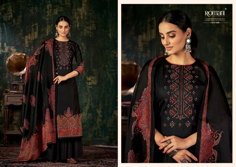 Romani Mareena Pure Cotton With Heavy Beautiful Work Stylish Designer Festive Wear Salwar Suit