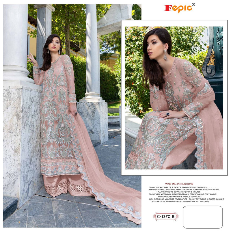 Fepic Rosemeen C 1270 B Net With Beautiful Embroidery Work Stylish Designer Wedding Wear Salwar Kameez