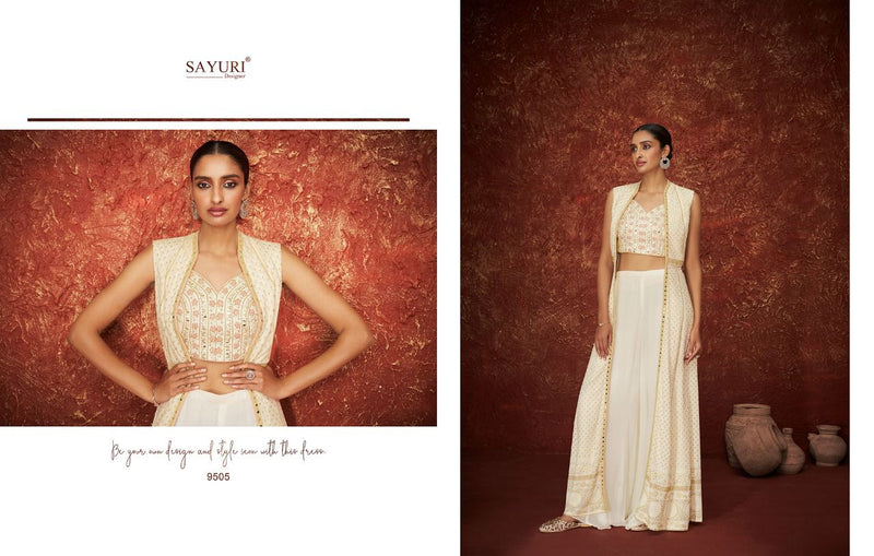 Sayuri Designer Daisy Georgette With Heavy Beautiful Work Stylish Designer Festive Wear Fancy Salwar Kameez