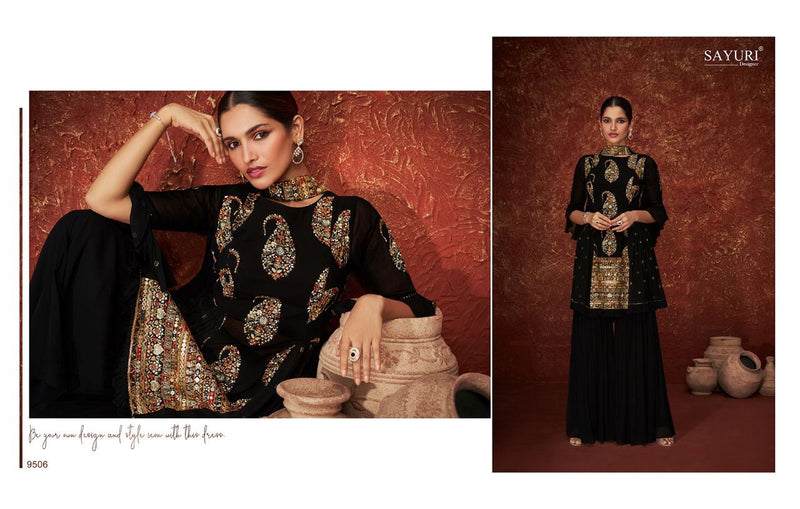 Sayuri Designer Daisy Georgette With Heavy Beautiful Work Stylish Designer Festive Wear Fancy Salwar Kameez