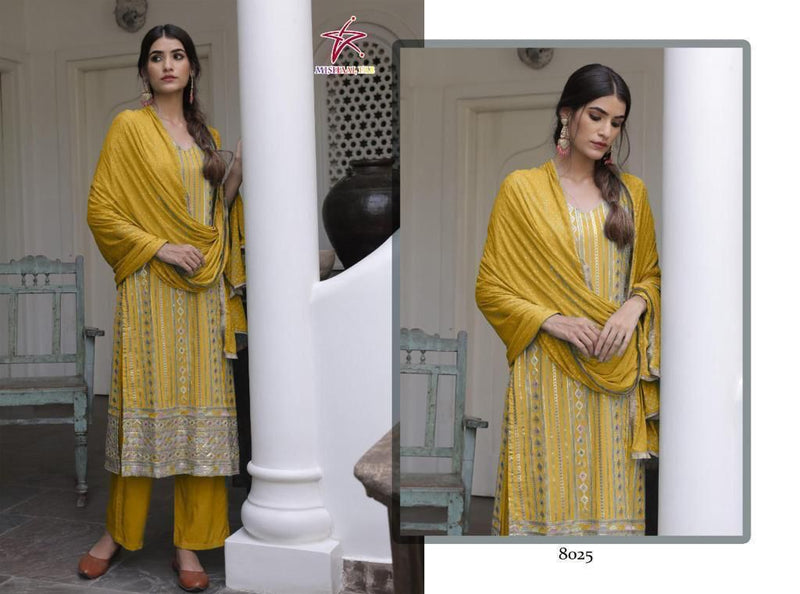 Mishaal Dno 8025 A To F Georgette With Beautiful Work Stylish Designer Festive Wear Fancy Kurti