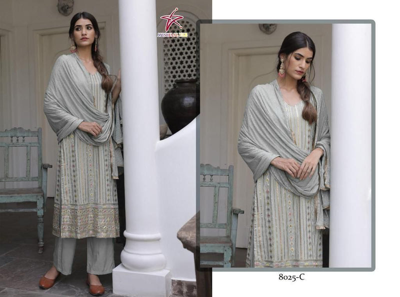 Mishaal Dno 8025 A To F Georgette With Beautiful Work Stylish Designer Festive Wear Fancy Kurti