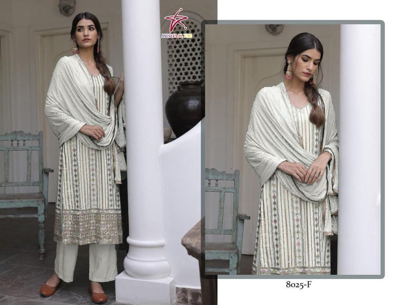 Mishaal Dno 8025 A To F Georgette With Beautiful Work Stylish Designer Festive Wear Fancy Kurti