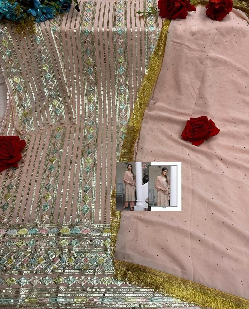 Mishaal Dno 8025 A To F Georgette With Beautiful Work Stylish Designer Festive Wear Fancy Kurti