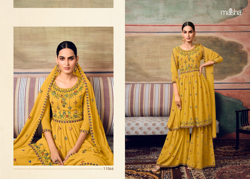 Maisha Zareen Georgette With Fancy Beautiful Work Stylish Designer Party Wear Fancy Sharara