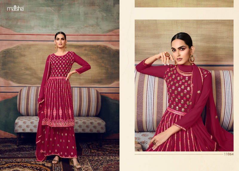 Maisha Zareen Georgette With Fancy Beautiful Work Stylish Designer Party Wear Fancy Sharara