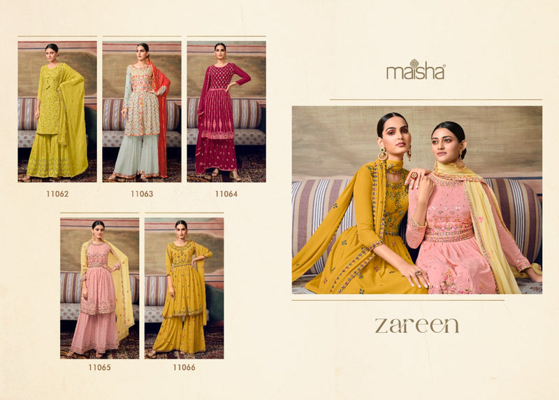 Maisha Zareen Georgette With Fancy Beautiful Work Stylish Designer Party Wear Fancy Sharara