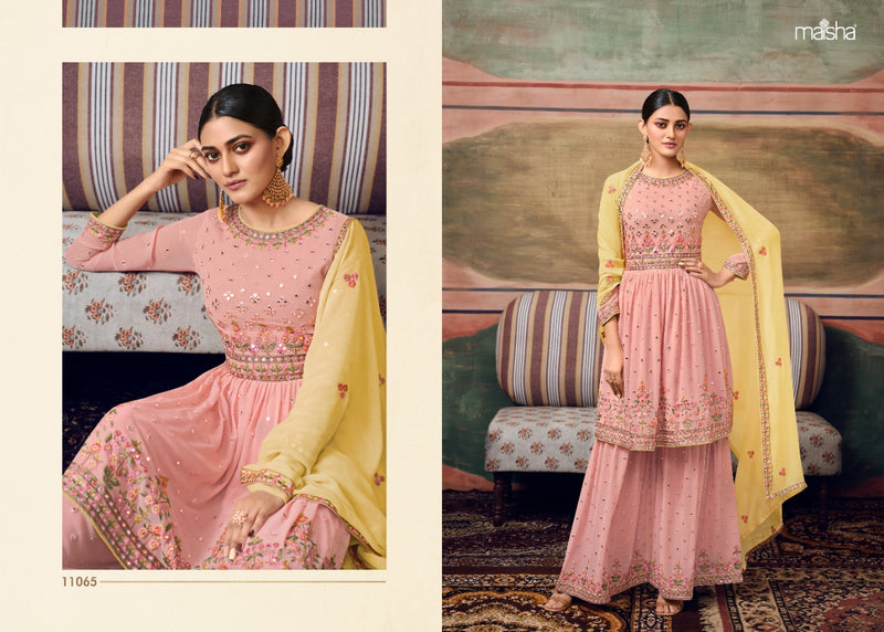 Maisha Zareen Georgette With Fancy Beautiful Work Stylish Designer Party Wear Fancy Sharara