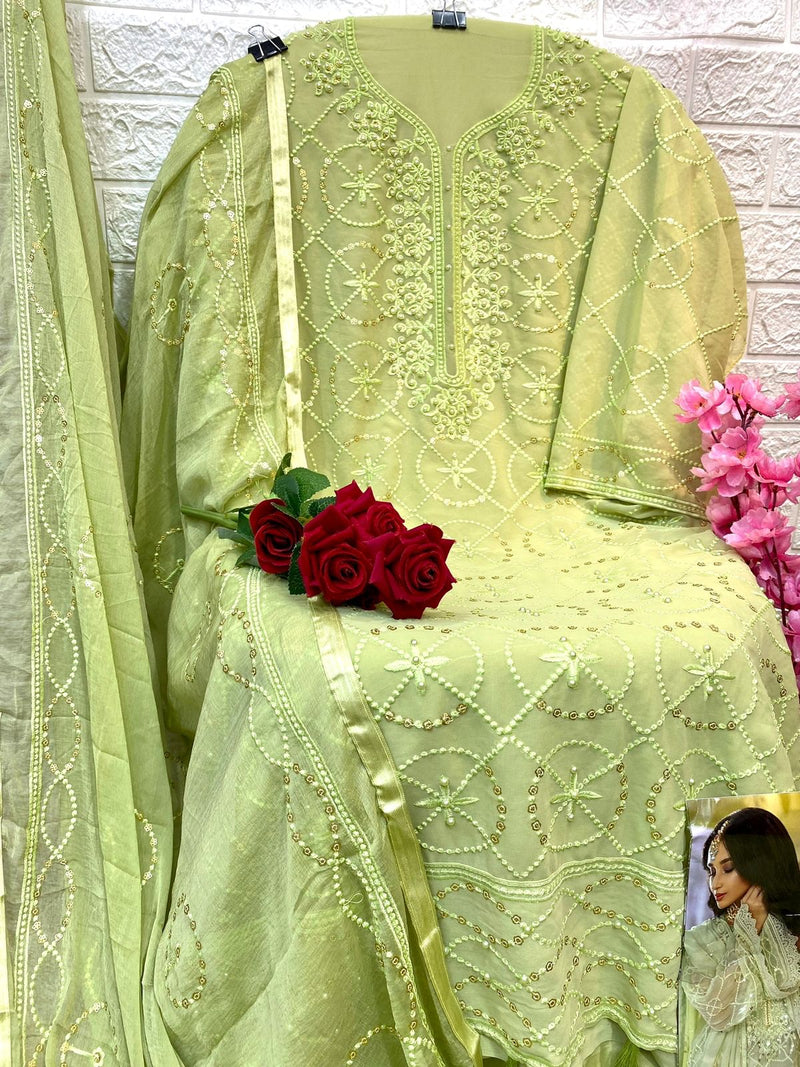 Zaha Naushad Imdad Georgette With Beautiful Heavy Embroidery Work Stylish Designer Party Wear Salwar Kameez