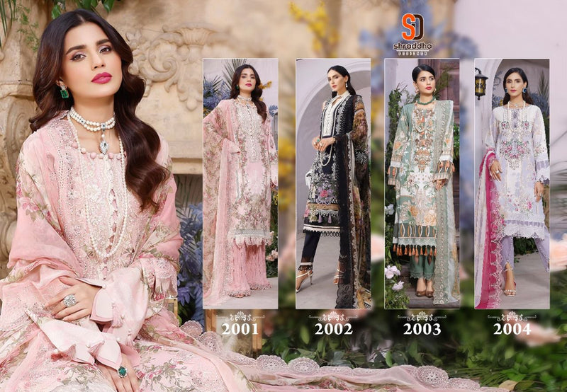 Sharaddha Firdous Lawn Cotton With Heavy Embroidery Work Stylish Designer Party Wear Pakistani Salwar Kameez