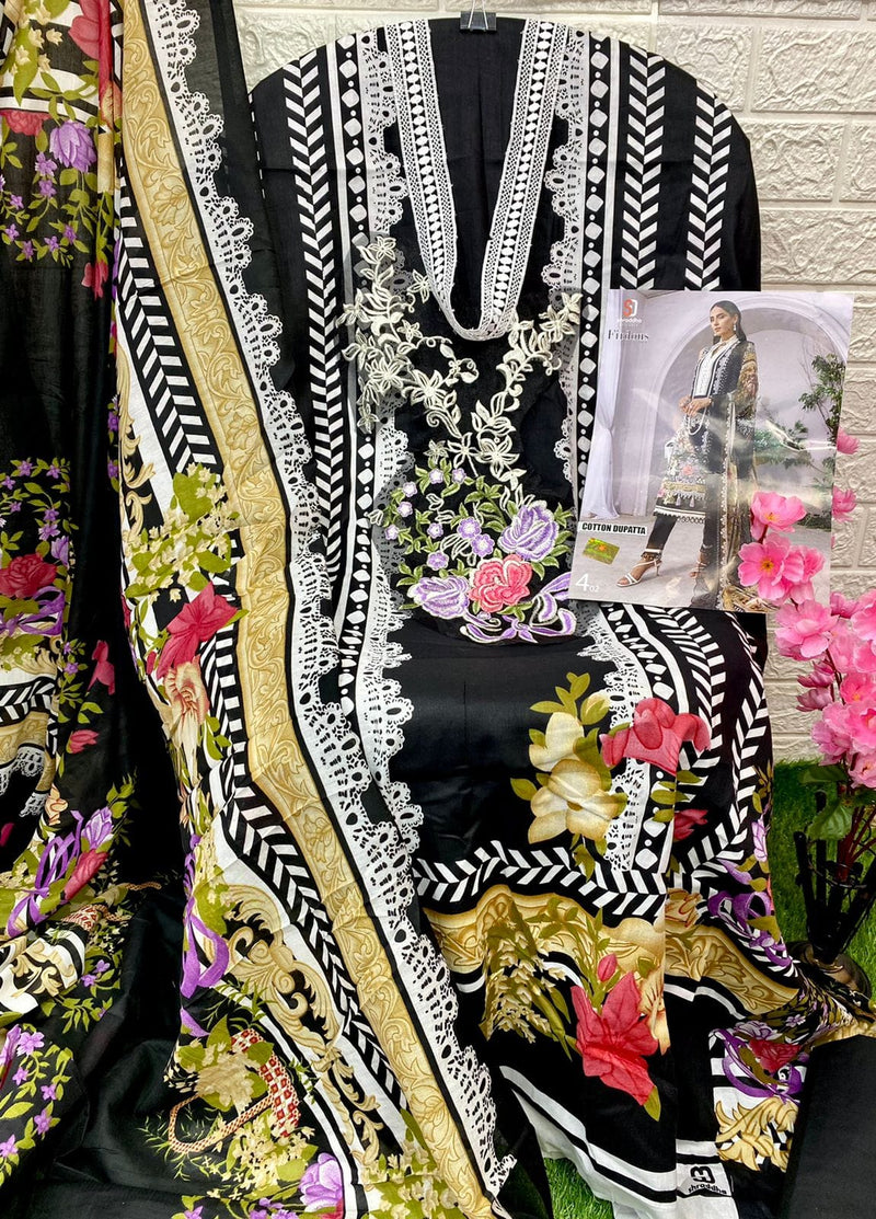 Sharaddha Firdous Lawn Cotton With Heavy Embroidery Work Stylish Designer Party Wear Pakistani Salwar Kameez