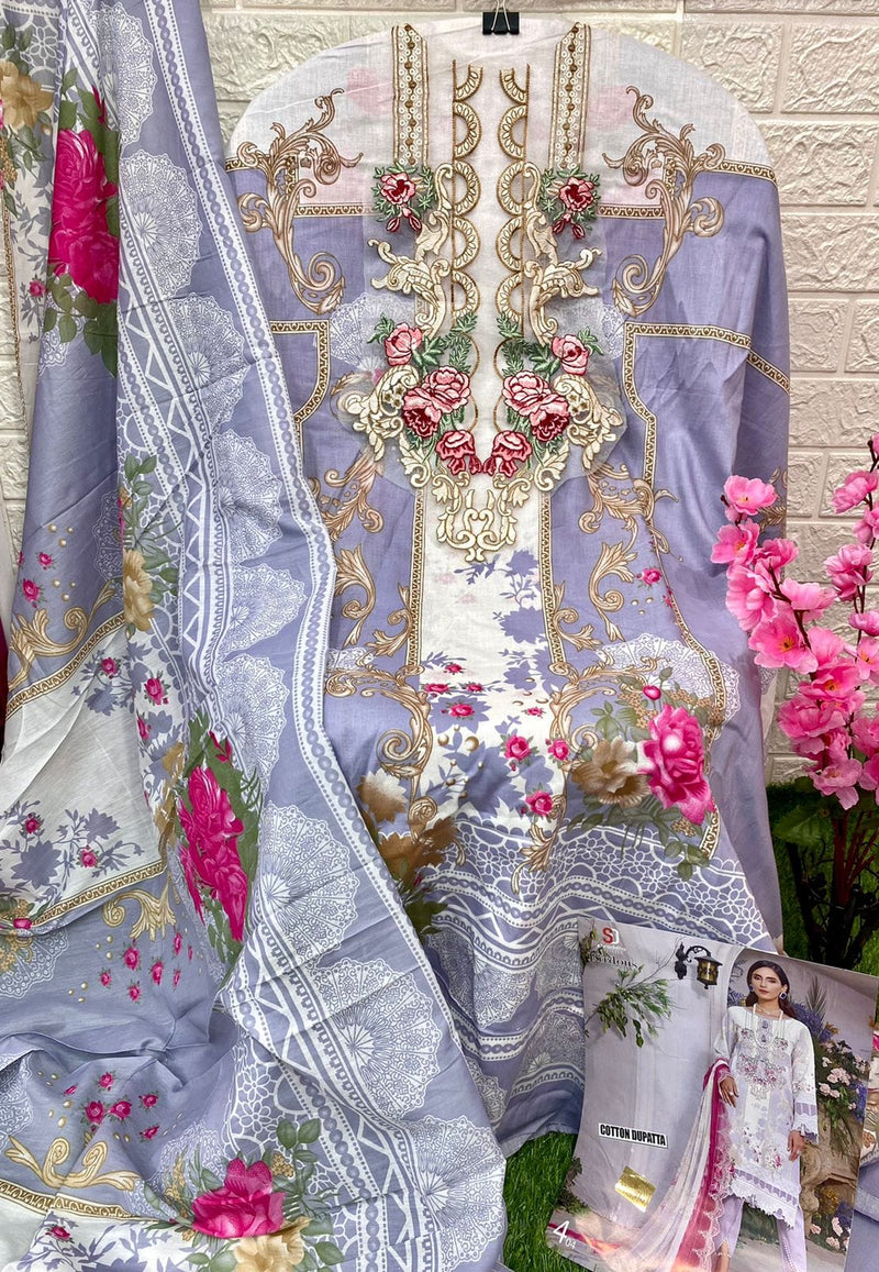 Sharaddha Firdous Lawn Cotton With Heavy Embroidery Work Stylish Designer Party Wear Pakistani Salwar Kameez
