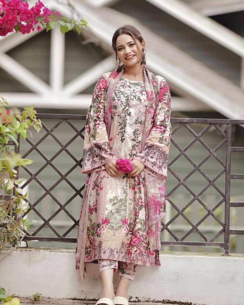Shree Fabs Queens Court Hit Pure Cotton With Beautiful Work Stylish Designer Pakistani Festive Wear Salwar Kameez