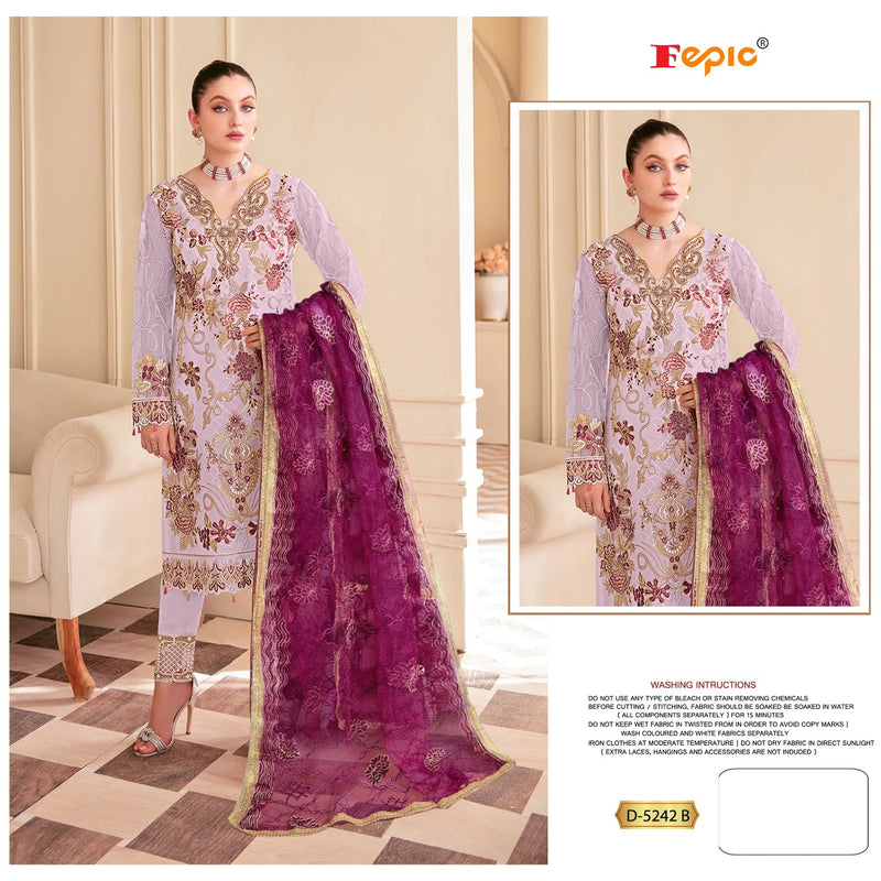 Fepic Rosemeen 5242 Georgette With Beautiful Fancy Work Stylish Designer Pakistani Salwar Kameez