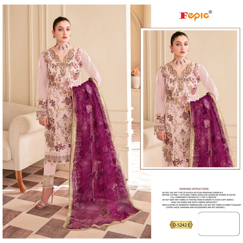 Fepic Rosemeen 5242 Georgette With Beautiful Fancy Work Stylish Designer Pakistani Salwar Kameez