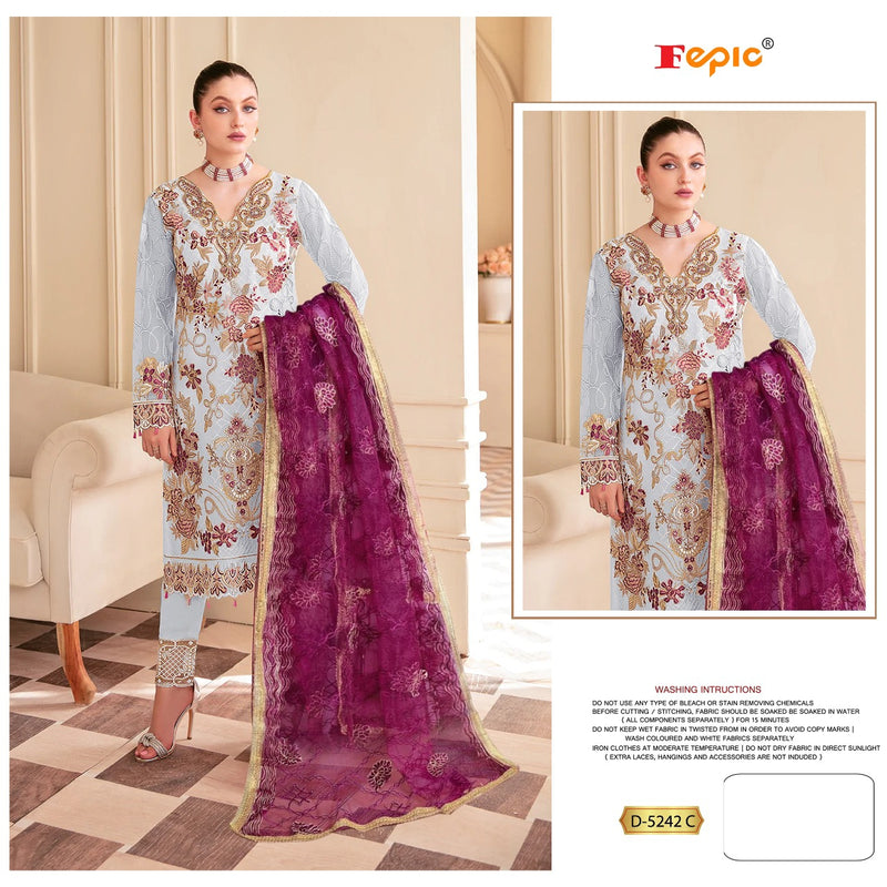 Fepic Rosemeen 5242 Georgette With Beautiful Fancy Work Stylish Designer Pakistani Salwar Kameez