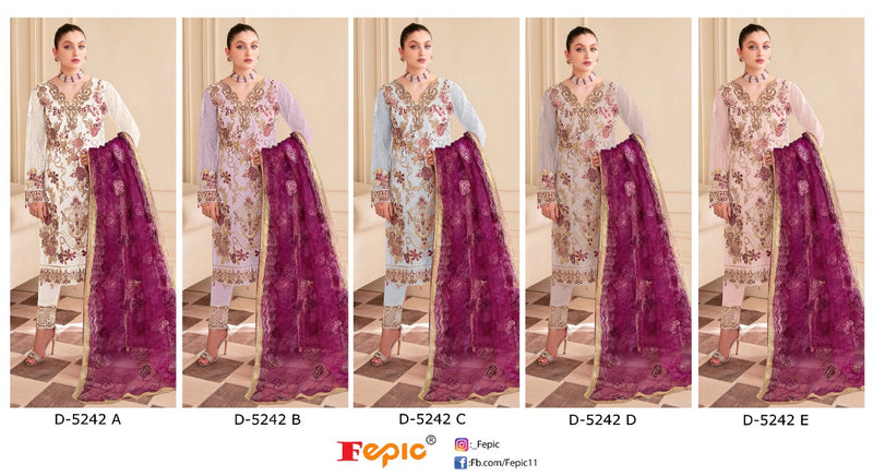 Fepic Rosemeen 5242 Georgette With Beautiful Fancy Work Stylish Designer Pakistani Salwar Kameez