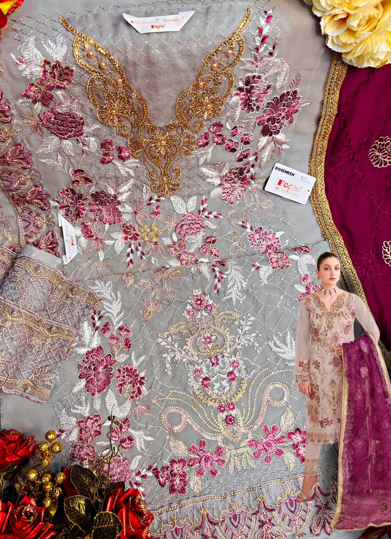 Fepic Rosemeen 5242 Georgette With Beautiful Fancy Work Stylish Designer Pakistani Salwar Kameez