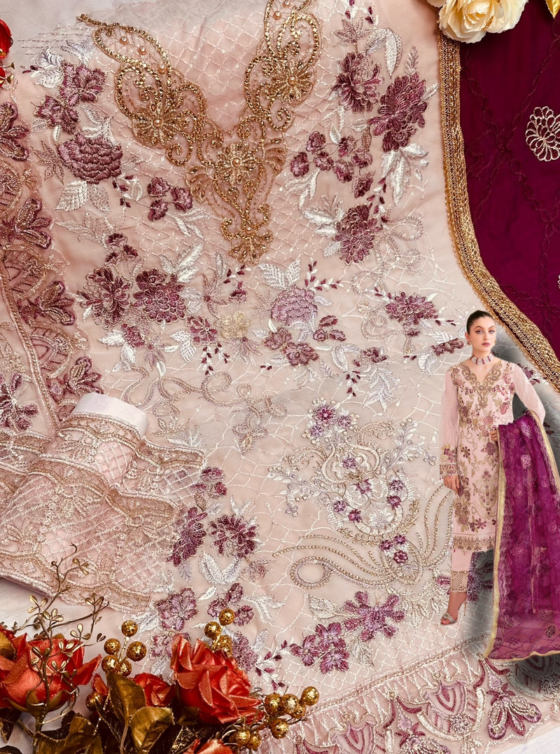 Fepic Rosemeen 5242 Georgette With Beautiful Fancy Work Stylish Designer Pakistani Salwar Kameez