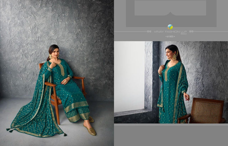 Vinay Fashion Kaseesh Glazze 2 Jacquard With Beautiful Work Stylish Designer Festive Wear Fancy Salwar Kameez