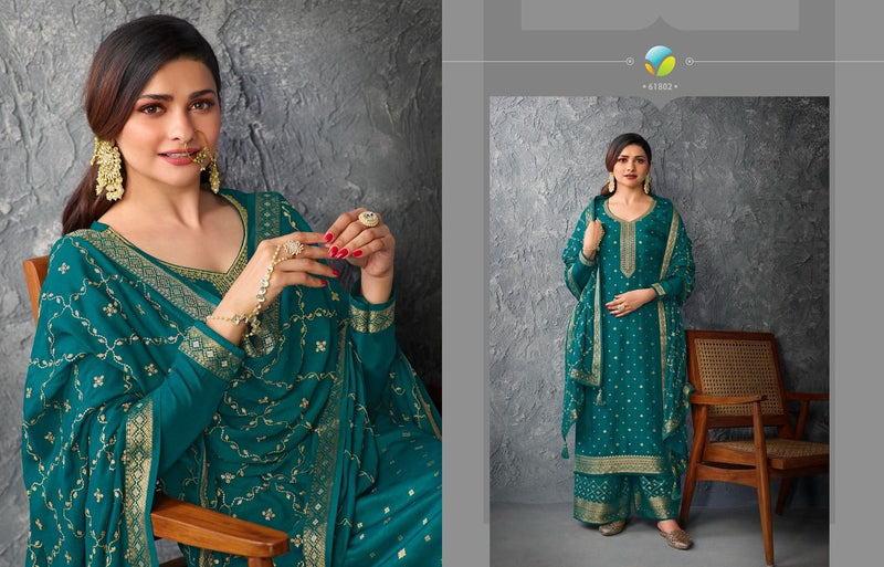 Vinay Fashion Kaseesh Glazze 2 Jacquard With Beautiful Work Stylish Designer Festive Wear Fancy Salwar Kameez